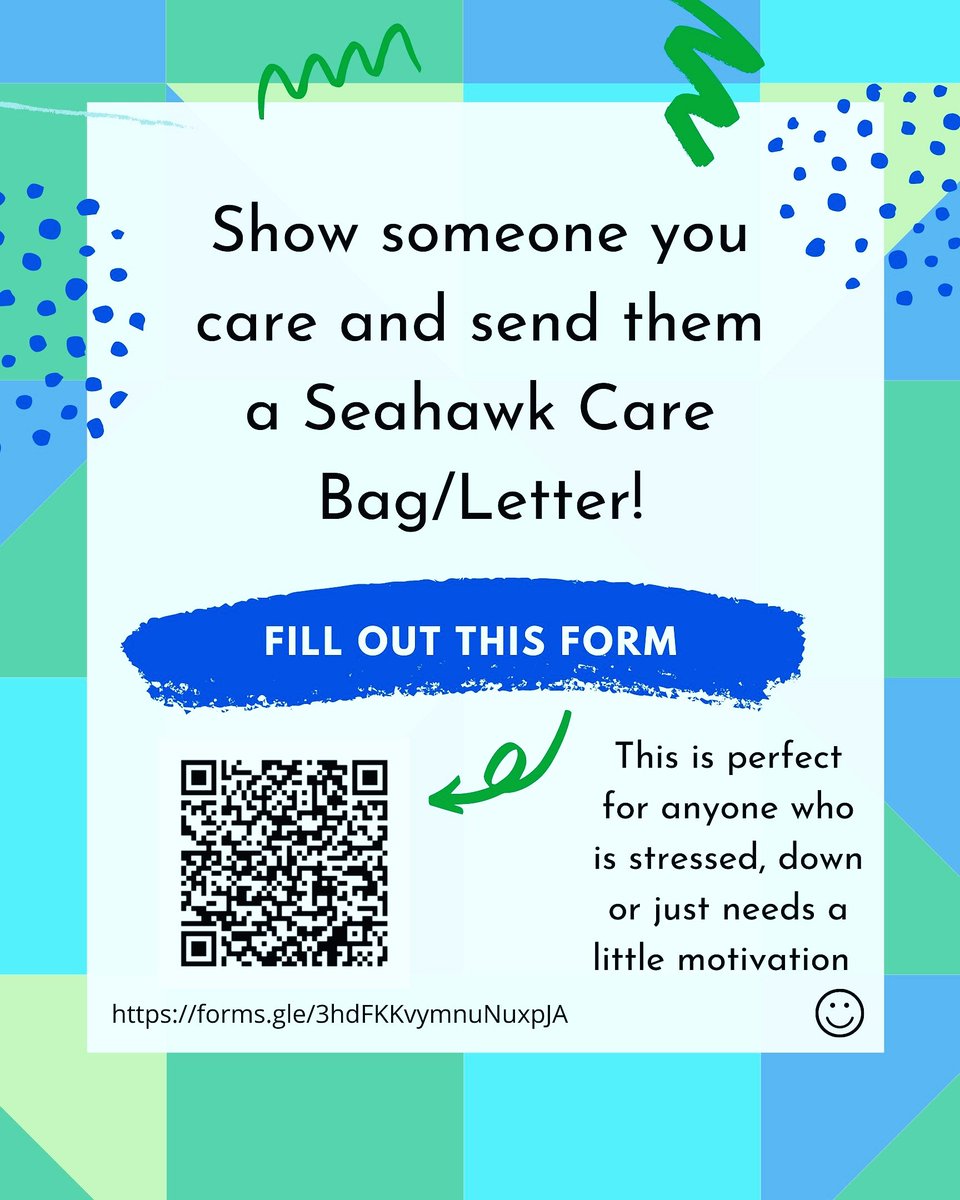 Hey, Seahawks! Know someone who needs some extra care right now? Send them a care bag! <a href="/SLHS_Counselors/">SLHS Counselors</a> <a href="/SouthLakesSGA/">SLHS Leadership</a>