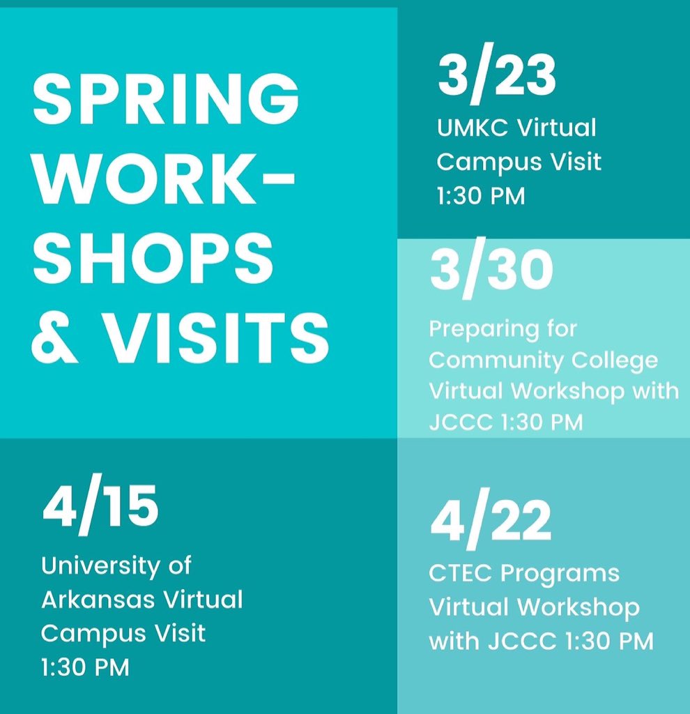 Plumbing, HVAC, Welding, oh my! Join us on our virtual workshop as we Explore Career &amp; Technical Education programs at JCCC this Thursday during seminar! Link in bio to sign up 💥