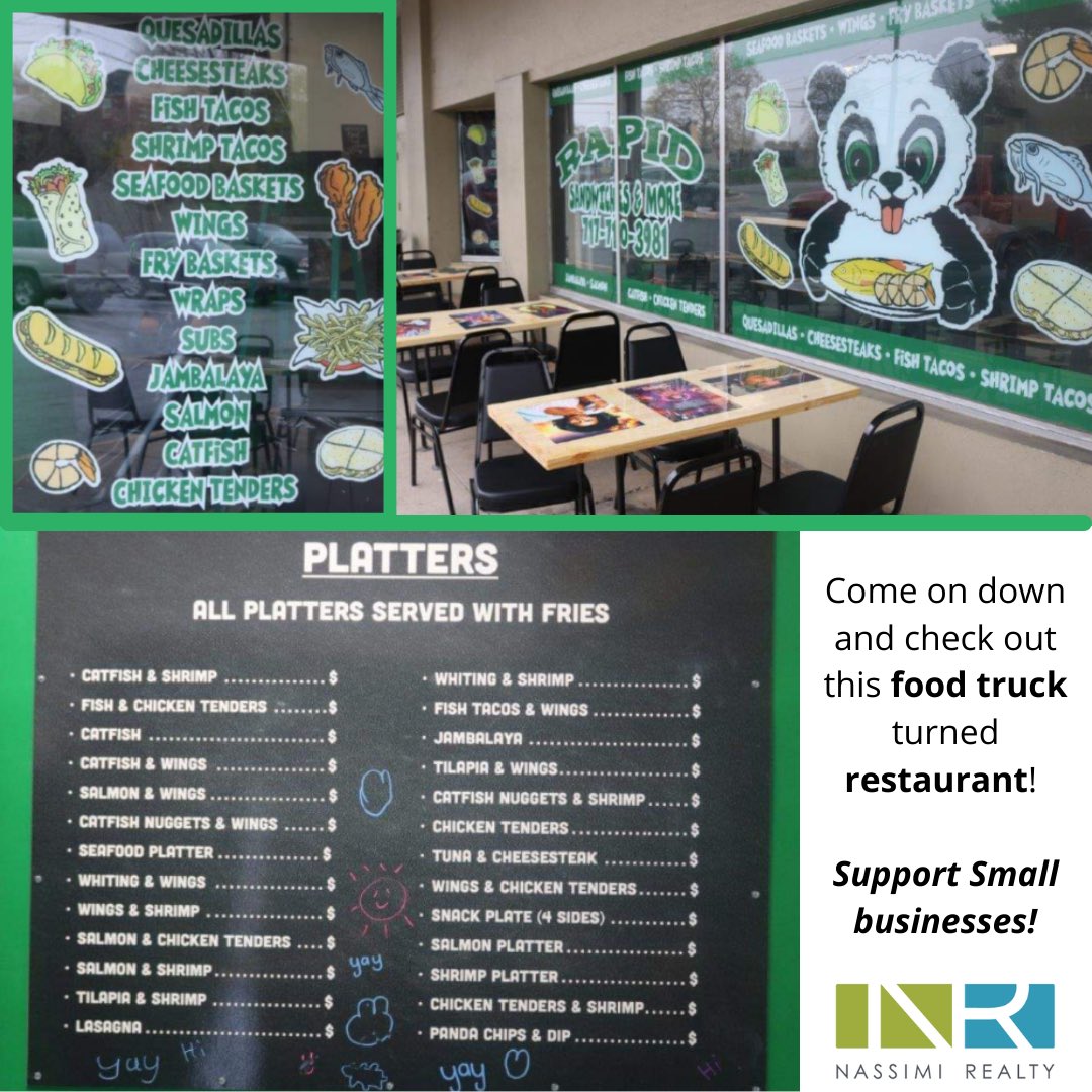 Rapid Sandwiches &amp; More is OPEN at Kline Plaza! 

📍101 S. 25th St. Harrisburg, PA 17104 

Check out this brand new small business that started as a food truck and now has a very permanent space at Kline Plaza! Congrats on opening and be sure to follow them on Facebook! 👏🏻