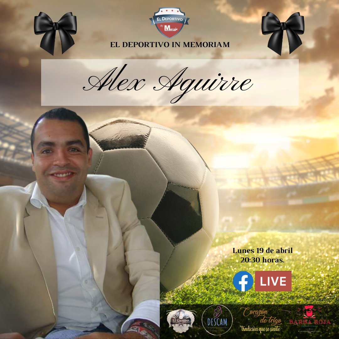 fermarcaje's tweet photo. Hoy haremos #ElDeportivo In Memoriam. Un #anecdotario póstumo por el amigo y colega @AlexAguirreFM ✝️.

Platicaré 🗣️🎙️con @miguirocha, @vicpinillos, @Juliofut, @arijo2, @GiovanniMoron y @ASerOro recordando al buen "Gordo".

Ustedes también pueden compartir sus recuerdos 🙏. https://t.co/ef9SNkPa4T