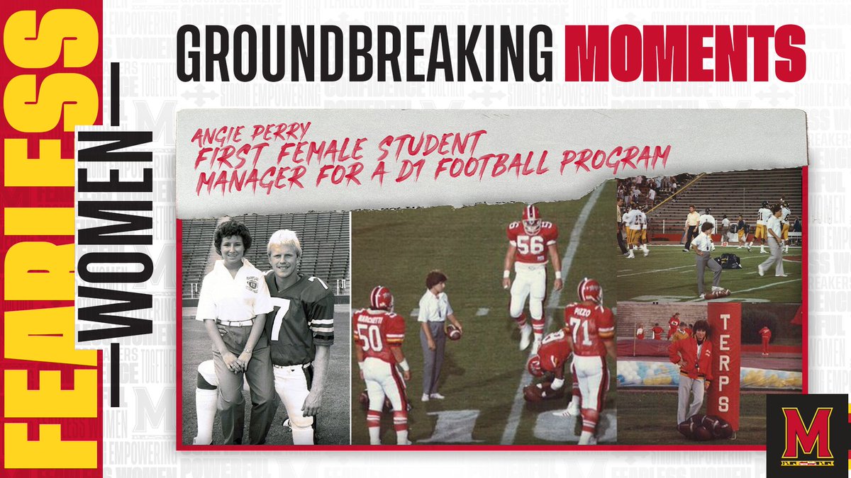 umterps's tweet photo. A true groundbreaker.

Meet Angie Perry, the first woman to serve as a manager for a D1 football program.

More #FearlessWomen: https://t.co/AkBQsfPumz https://t.co/SQ0DrZ2mcg