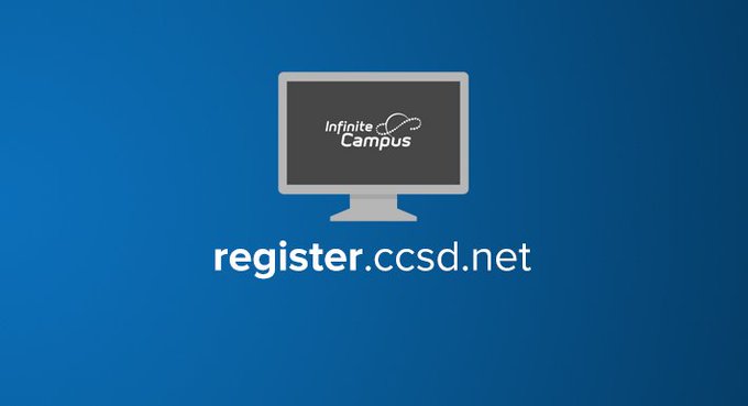 Online 💙 registration for CCSD students for the 2021-22 school year is now open. 

Families new to CCSD may begin their registration at register.ccsd.net.

Families with currently enrolled students can complete registration using Parent Portal (campusportal.ccsd.net).