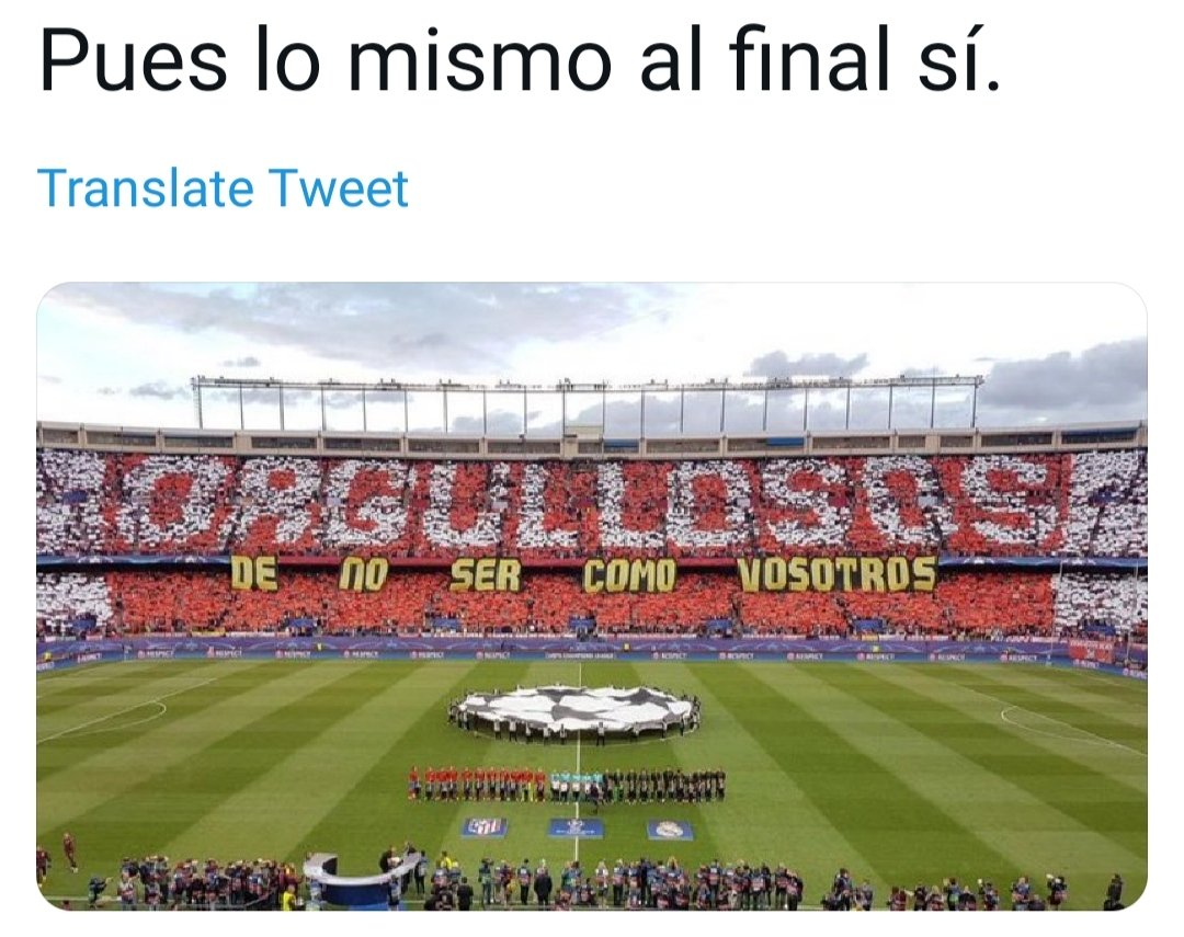 davidfontalba's tweet photo. @VALENNN13 @Atleti En toda liga tiene que haber llorones y pupas. Estáis para disputarle el puesto 11°y 12° al Arsenal. RETRATADOS 🖐🏻 https://t.co/RphVpfCT7A