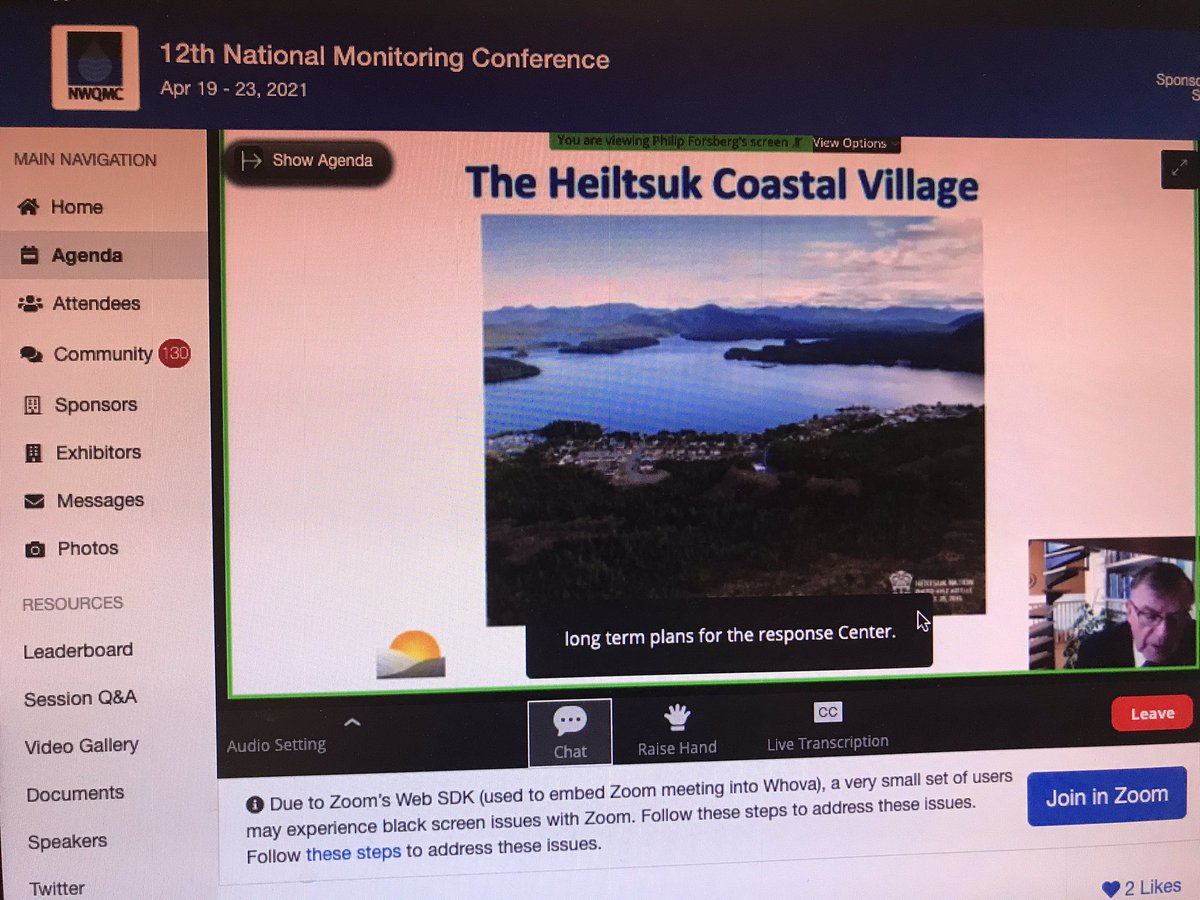 lisa_borre's tweet image. Bill Adams with Restco in Ontario talked about how traditional knowledge of the indigenous Heiltsuk Coastal Village is being combined with science and engineering to find solutions for rapid response to oil spills, including a surface skimming vessel. #NWQMC #2021NMC