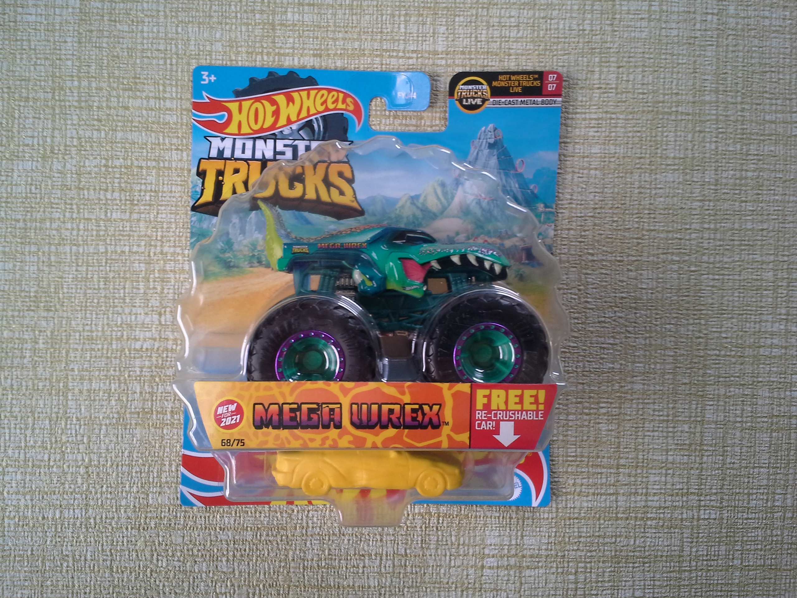 Hot Wheels Monster Truck Mega Wrex NEW FOR 2021 68/75 FYJ44