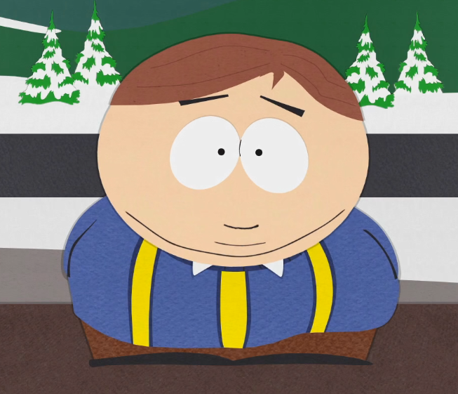 One of my fave tropes is Cartman wearing good boy sweaters to manipulate/de...