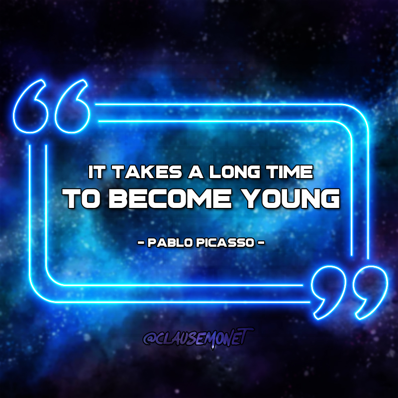 clausemonet's tweet photo. It takes a long time to become young -- Pablo Picasso

#quotes #quotestoliveby #quotestagram #quotesoftheday #quotesdaily #quotesaboutlife #entrepreneurquotes #artquotes #artquotesoftheday #artquotes🎨 #artquotesdaily #startupquotes #artquotes101 #artistquotes https://t.co/sKg8E73y03