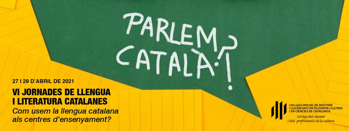 cirel (@cesirecirel) on Twitter photo Parlem catala? VI Jornades de llengua i literatura catalanes. Els propers 27 i 29 d’abril, en format virtual, organitzades pel Col·legi de llicenciats de Catalunya. El Cesire hi presenta 2 bones pràctiques. Us animem a participar-hi! cdl.cat/cursos-i-activ… <a href="/cdlcat/">Col·legi de docents</a> Parlem catala? VI Jornades de llengua i literatura catalanes. Els propers 27 i 29 d’abril, en format virtual, organitzades pel Col·legi de llicenciats de Catalunya. El Cesire hi presenta 2 bones pràctiques. Us animem a participar-hi! cdl.cat/cursos-i-activ… <a href="/cdlcat/">Col·legi de docents</a>