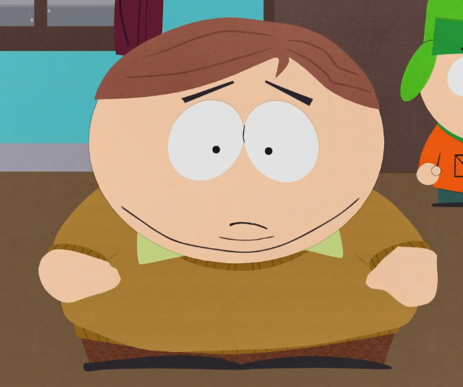 One of my fave tropes is Cartman wearing good boy sweaters to manipulate/de...