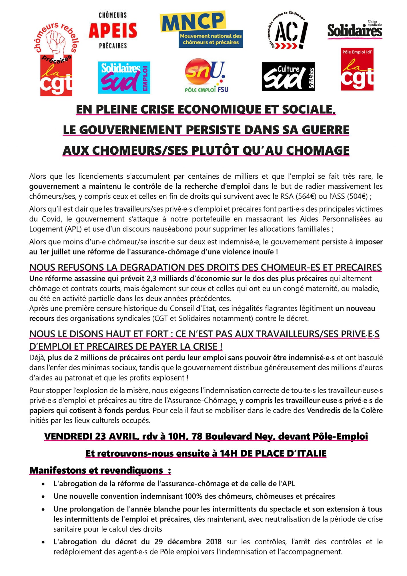 Les prolos sont au chômmage donc pour défendre leur droit ils innovent et testent des truques. EzXM-_MUYAsKS_O?format=jpg&name=large