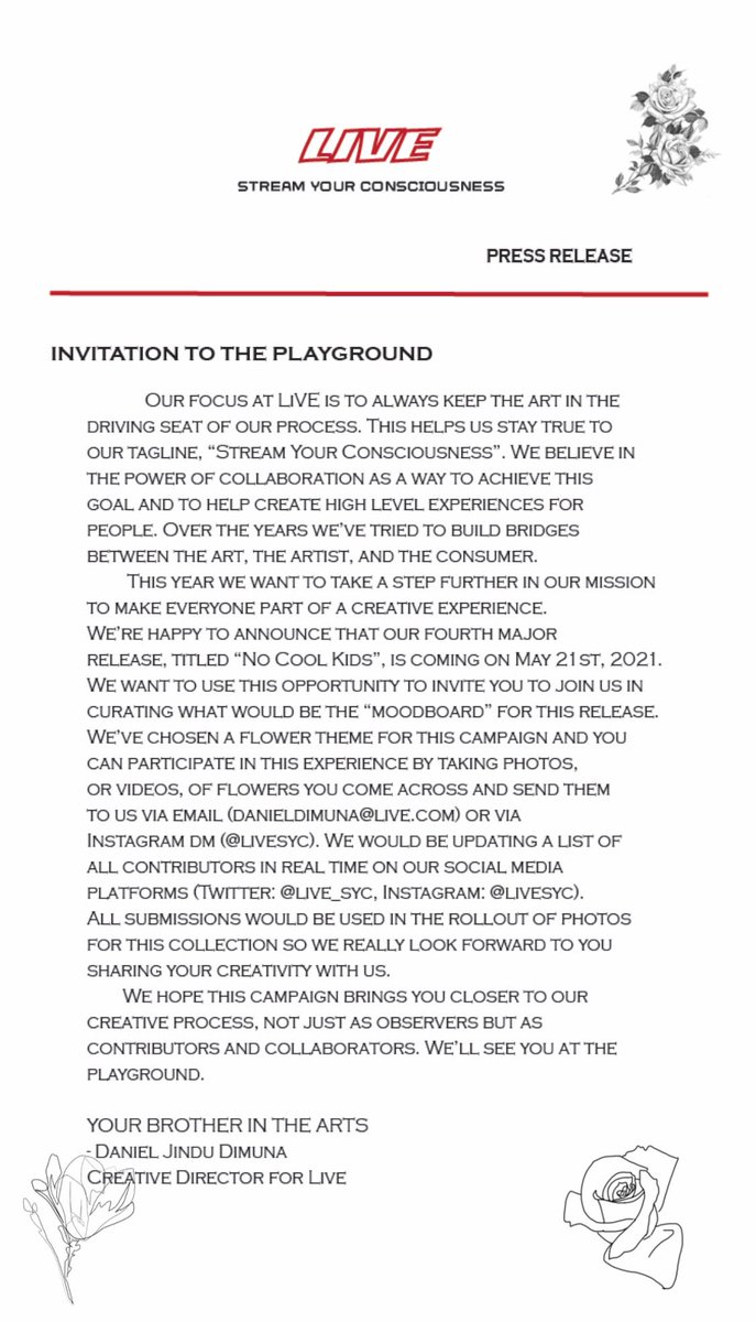 live_syc's tweet image. This is a public service announcement.