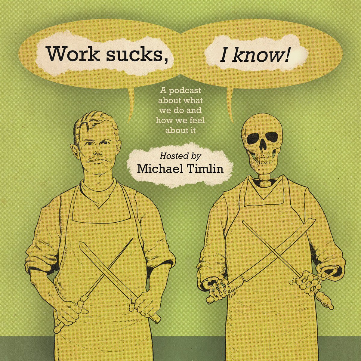 MichaelTimlin's tweet image. 🐮 Hi! 🐷

Next Monday you can listen to the first episode of my inevitable podcast “Work Sucks, I Know!” a show about me fighting the urge to gush over friends I really admire while I ask them repeatedly for an hour how they balance what they wanna do with what they have to.