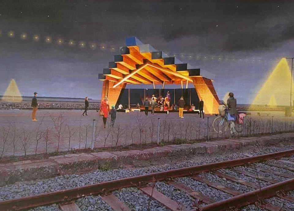 byrne_padraig's tweet photo. The new proposed €250k covered outdoor performance space proposed for #Wexford’s quayfront. To be funded by the Outdoor Public Space scheme. Be nice to play some tunes with the band here one day...it’s been a loooonnnng time. 😩 https://t.co/RTlFnlViMV