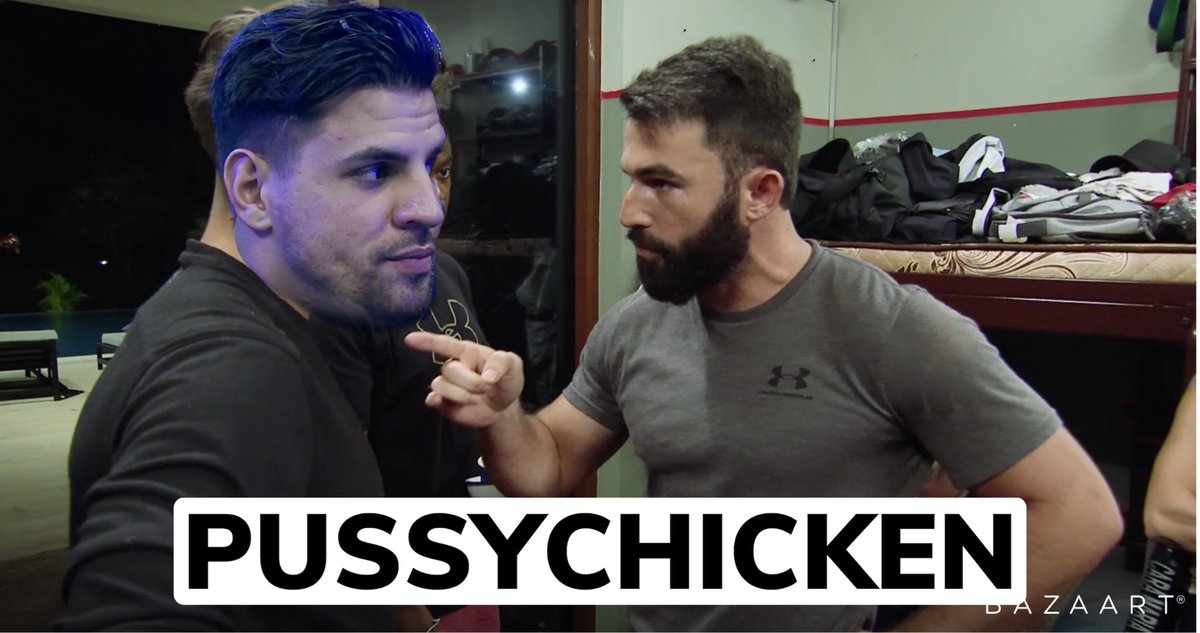NecioB818's tweet photo. The new “pussychicken” 😂 
#TheChallenge36 
#pussychicken https://t.co/HtjfFjIyyb