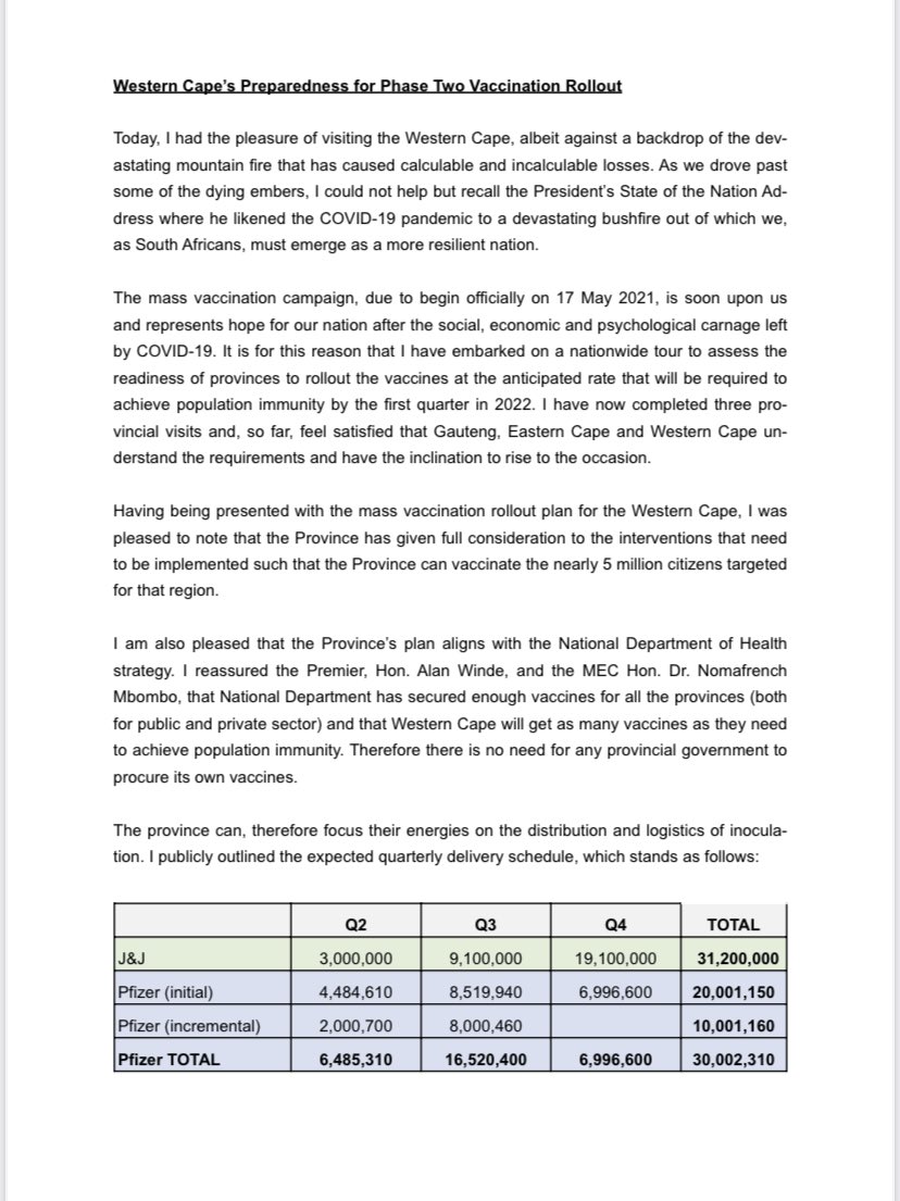 Zweli Mkhize tweet media