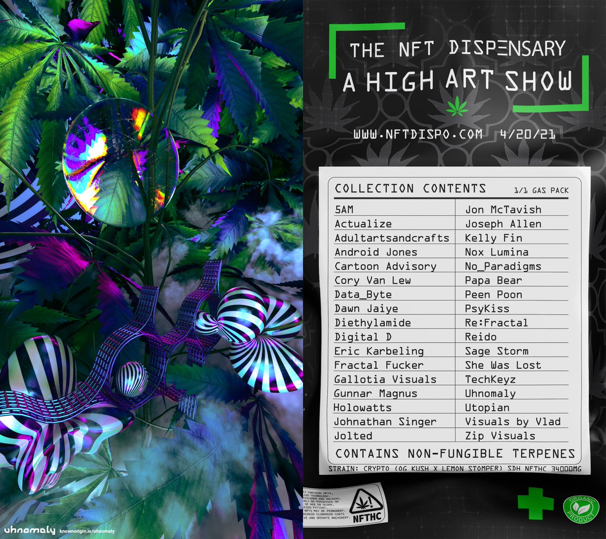 uhnomaly_'s tweet image. "fo-twin-ty" will be releasing tomorrow on @KnownOrigin_io as apart of "the NFT dispensary - a high art show" curated by @SageStormDavis featuring a stellar lineup! I will be accepting offers for my 1/1 piece in hopes to find a home for it by tomorrow night!