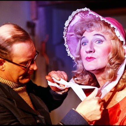 MorrisBrightMBE's tweet photo. Miss Allcock! Everyone's favourite rascal Leslie Phillips is 97 years young today. On our stages, radio &amp; screens since 1938. Wonderful actor &amp; dear friend. Birthday gift to fans - I'll pick a name from those who RT/Like post and the signed pic of Leslie is yours. Ding Dong!!! https://t.co/17gE5mksDe