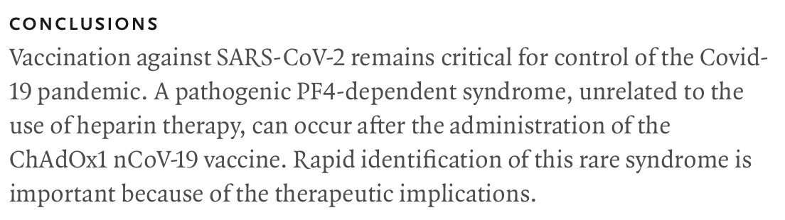 AliRaja_MD's tweet photo. #PathologicAntibodies to #PlateletFactor4 after #ChAdOx1 #nCoV19Vaccination
Marie Scully, MD, et al. U. College London Hospitals
https://t.co/3fkBUXS6FI
@NEJM https://t.co/oszrxe9z62