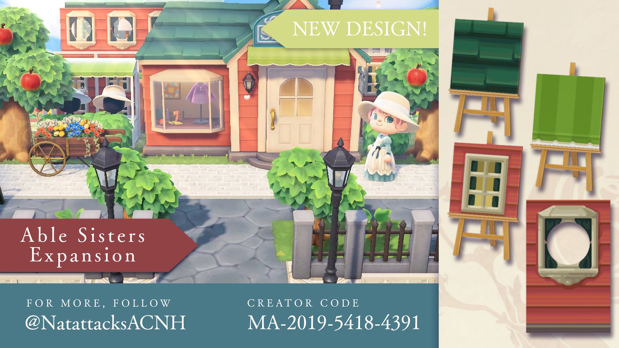 Nat • ACNH Design Atelier on Twitter "Want to give Mabel and Sable a