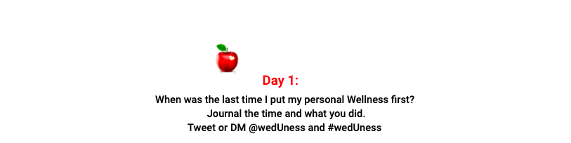 Yesterday!  

I turned my phone and email notifications off for an entire lunch hour and went for a walk.  
#weduness
#teacherwellness