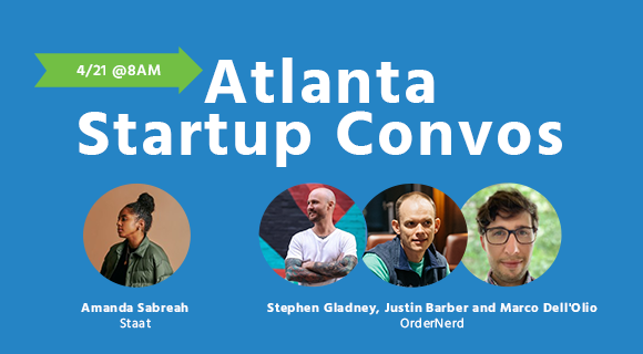 AtlantaVentures's tweet photo. Calling all startup enthusiasts: join us this Wednesday (4/21) for the next Atlanta Startup Convos Meetup! We will have time to network right at 8am, then hear from the founders of @staathq and @OrderNerd.
---
RSVP now! https://t.co/d9VstwcIQS https://t.co/AQ4tZiRpn1