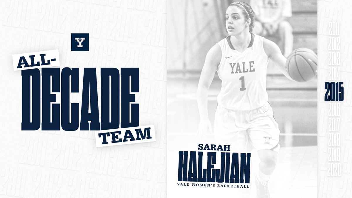 Today’s All-Decade Team honoree: guard Sarah Halejian ’15!

🔹 12th on Yale career scoring list
🔹 <a href="/IvyLeague/">Ivy League</a> Rookie of the Year
🔹 2 time first team All-Ivy 
🔹 Team captain
🔹 Former pro player
🔹 Venture Developer, Proton Enterprises (N.Y.)

#ThisIsYale | #YWBBAllDecade
