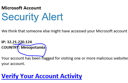 microsoft account security alert we think that someone microsoft account security alert we think that someone