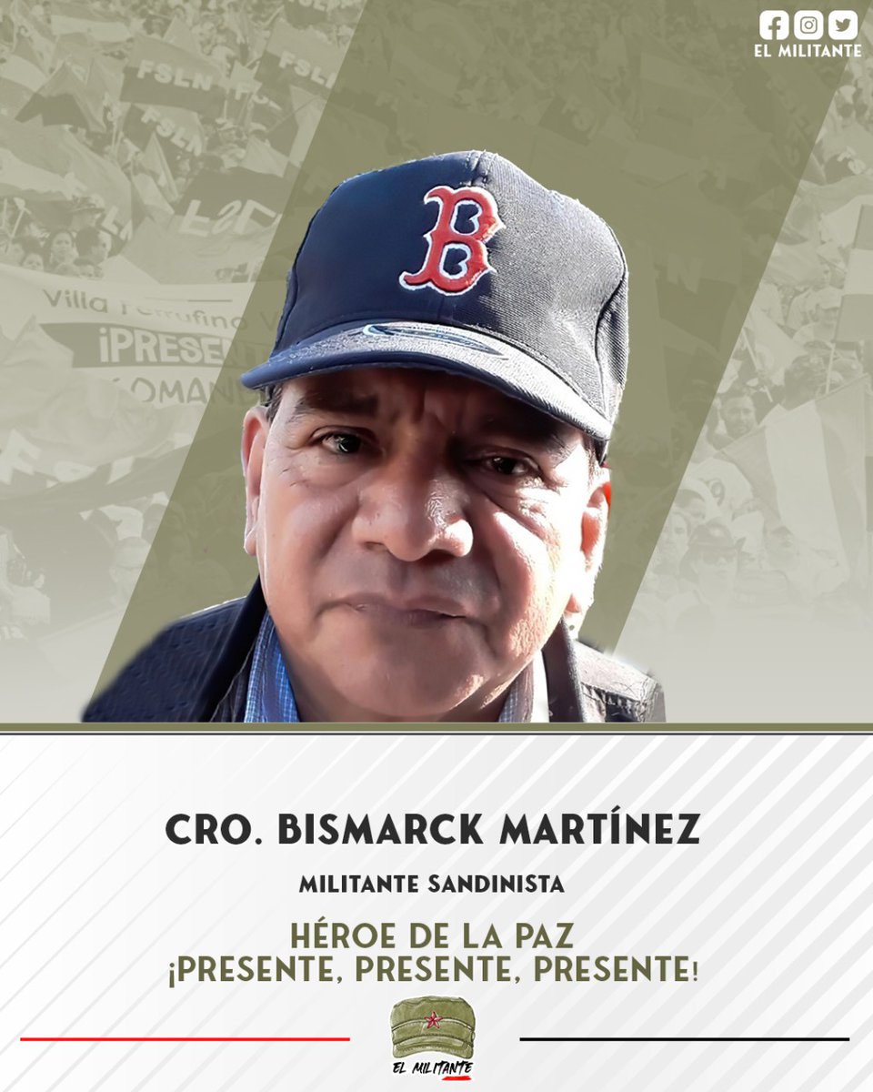 #19abril #ConOdioNuncaMas #NicaraguaUnPuebloQueVence ❤️ 🖤 ✌️ Cro. Bismarck Martínez 

Presente!✊🏼
Presente!✊🏼
Presente!✊🏼