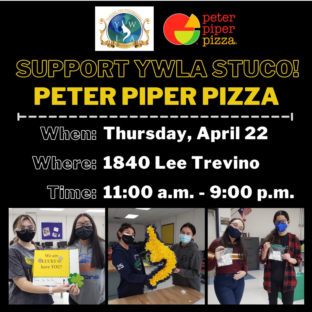 Please come out and show your support 🍕😊 @Ysleta_YWLA