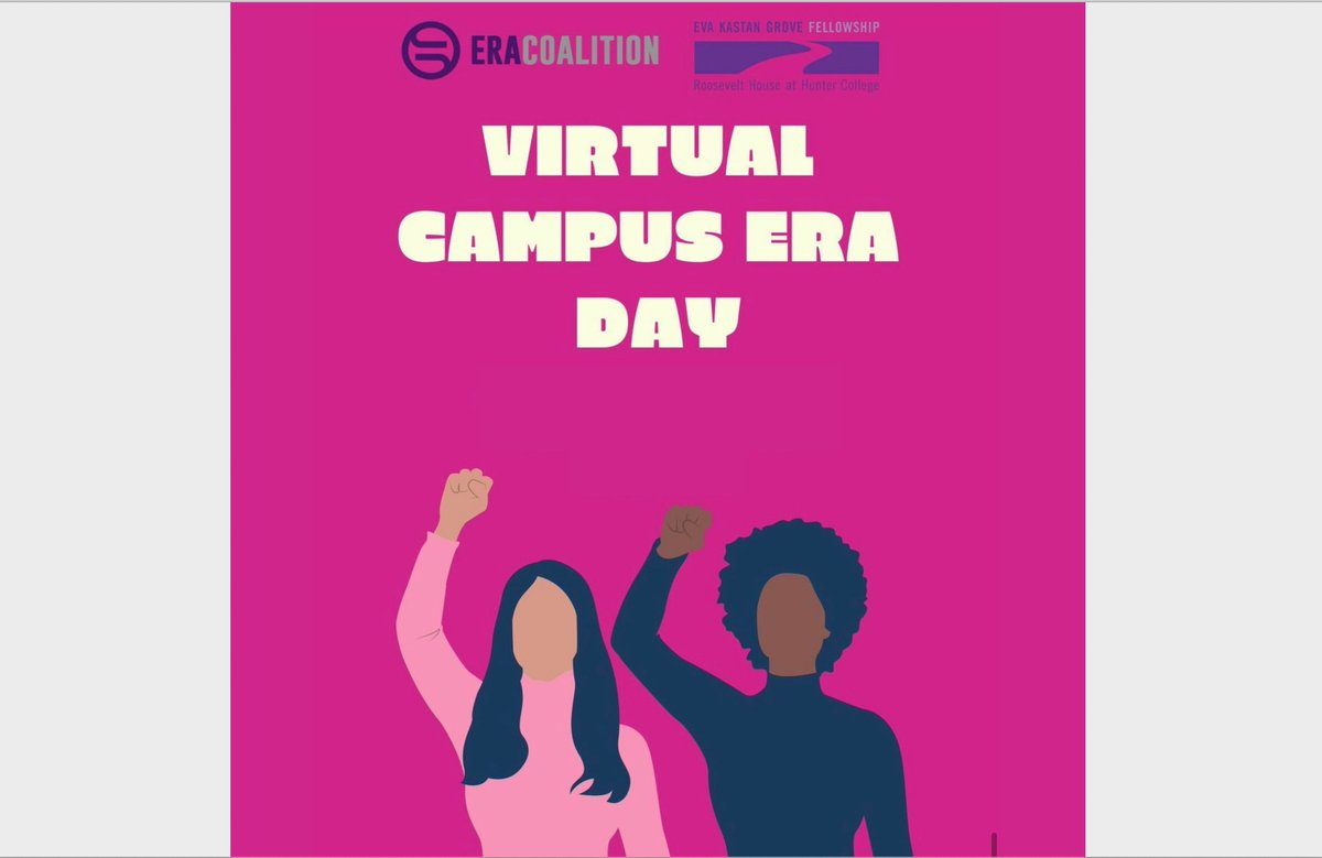 AmieCollective's tweet image. Today is #CampusERADay, and students are mobilizing in support of the Equal Rights Amendment, which would guarantee equal rights for all Americans, regardless of sex.
 
As students of @nyuniversity, we call for #ERANow, on behalf of women and girls everywhere! 🖐️