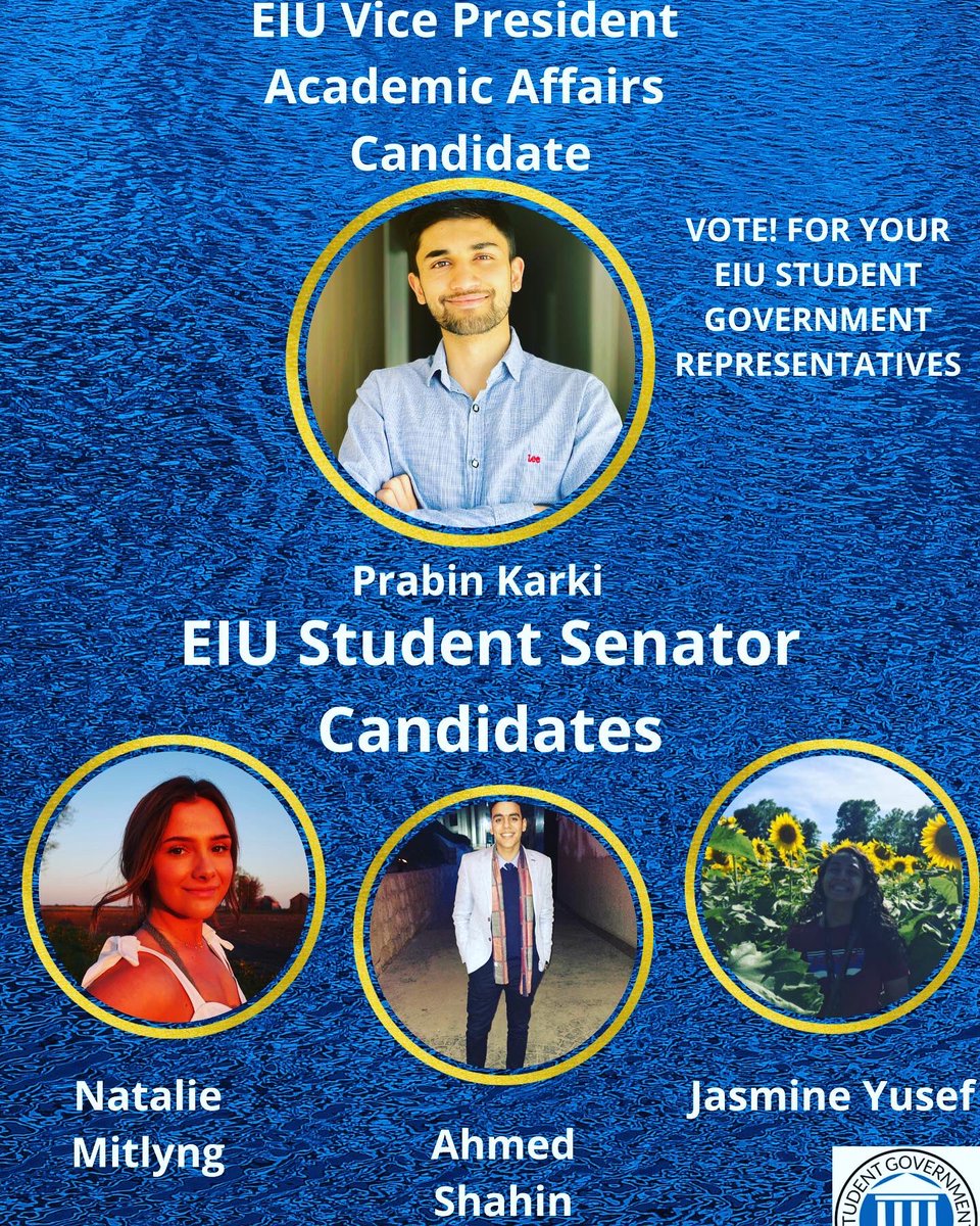 Who will you vote for?
Check your PantherMail so you can vote for your Student Representatives and the New Student Executive Board! Voting closes tomorrow at 11:59 pm!
These are the candidates and what position they are running for.