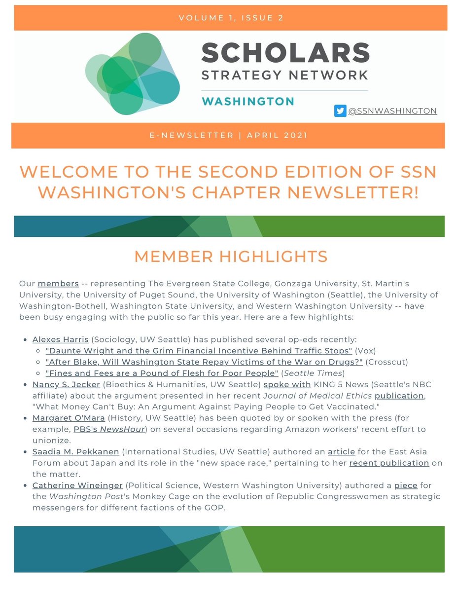 SsnWashington's tweet photo. Please check out our Spring Newsletter! We have some exciting updates to share 🎉 @SSNScholars for more 
Follow our team: @seattlesquinn @margaretomara @WeAreAllWell @sarahcharnes @roundthewaysoc https://t.co/gHks83KWKv