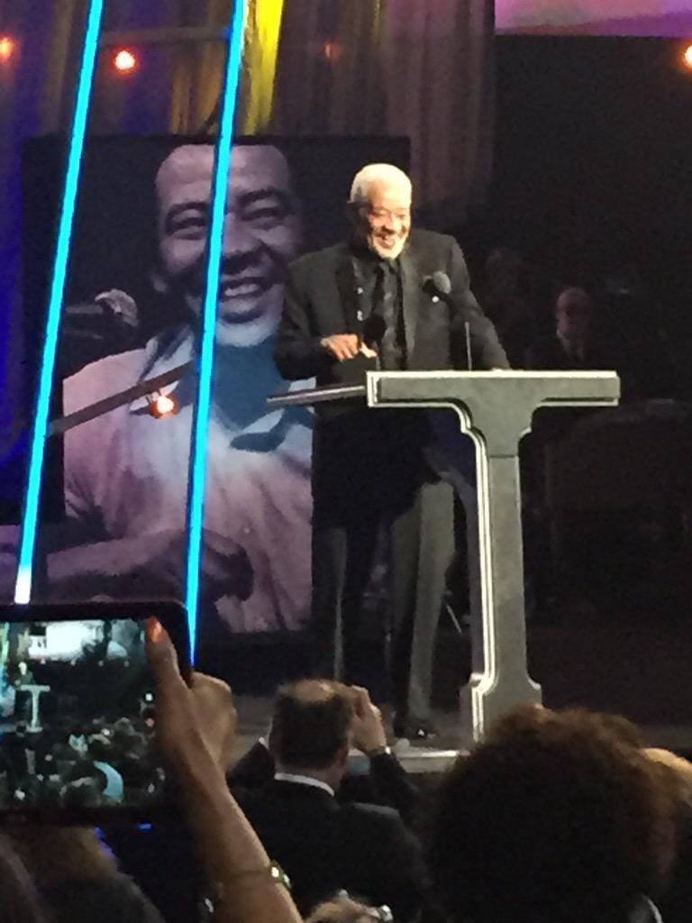 Bill Withers upon looking out at the crowd while being inducted into the Rock & Roll Hall of Fame six years ago last night:

