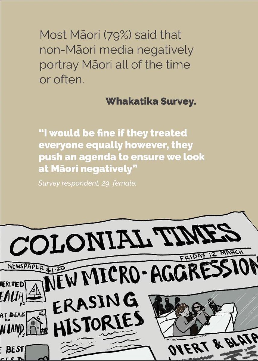Our Whakatika Survey report found that 93% of Māori felt racism impacted on them on a daily basis. 96% said it was a problem for their wider whānau, at least to some extent.

Find out more, visit our website whakatika.teatawhai.maori.nz

#Whakatika 
#StopColonialRacism