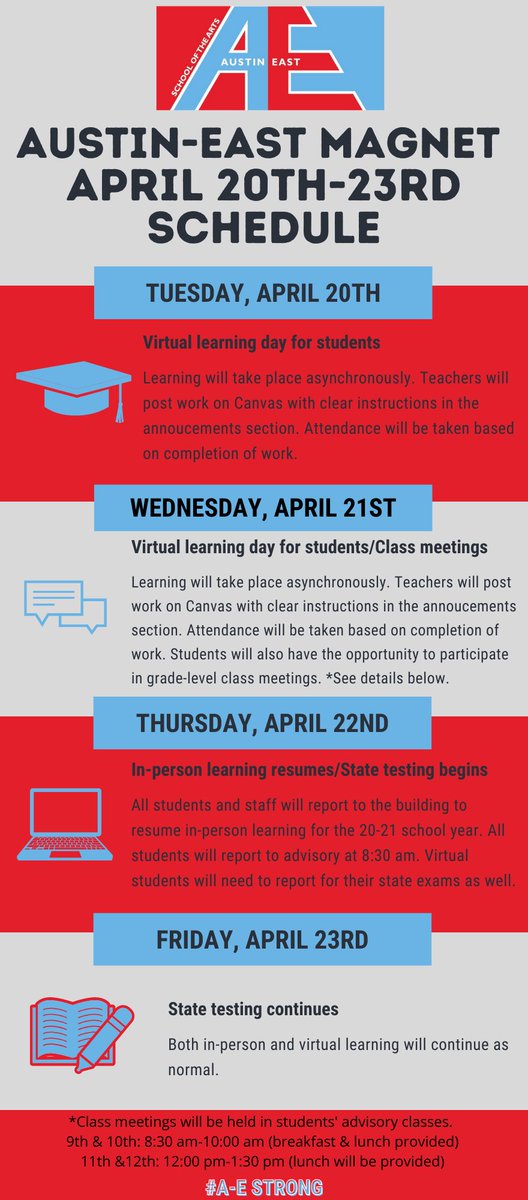 Austin East Hs Please Review The Following Information Pertaining To A E Learning For The Remainder Of The Week