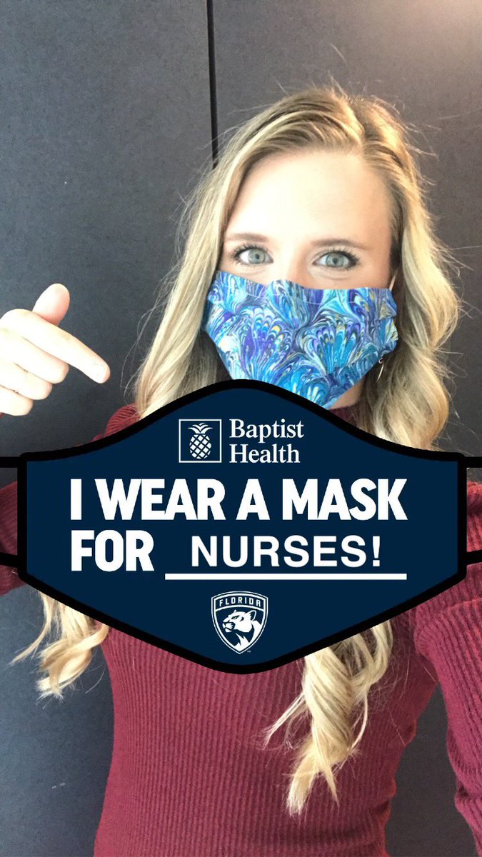 .<a href="/katie_gaus/">Katie Gaus</a> testing out tonight’s special Snapchat filter inside @thebbtcenter!

Tweet yours at us &amp; @baptisthealthsf using #MaskUpSouthFlorida 😷