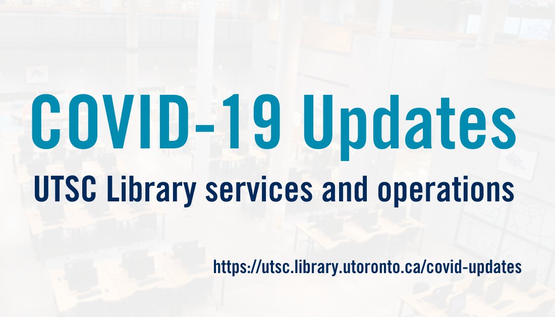U Of T Scarborough Library Utsclibrary Twitter