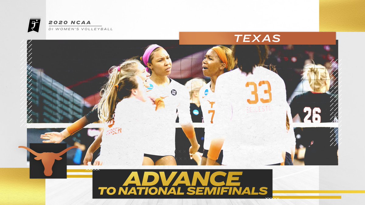 THAT'S A TEXAS TAKE DOWN! 🤘

(4) <a href="/TexasVolleyball/">Texas Volleyball</a> silences the home-state Husker crowd by bouncing (5) Nebraska in four sets (25-22, 19-25, 25-15, 25-21) to advance to the National Semifinals for the first time since 2016!

#NCAAVB