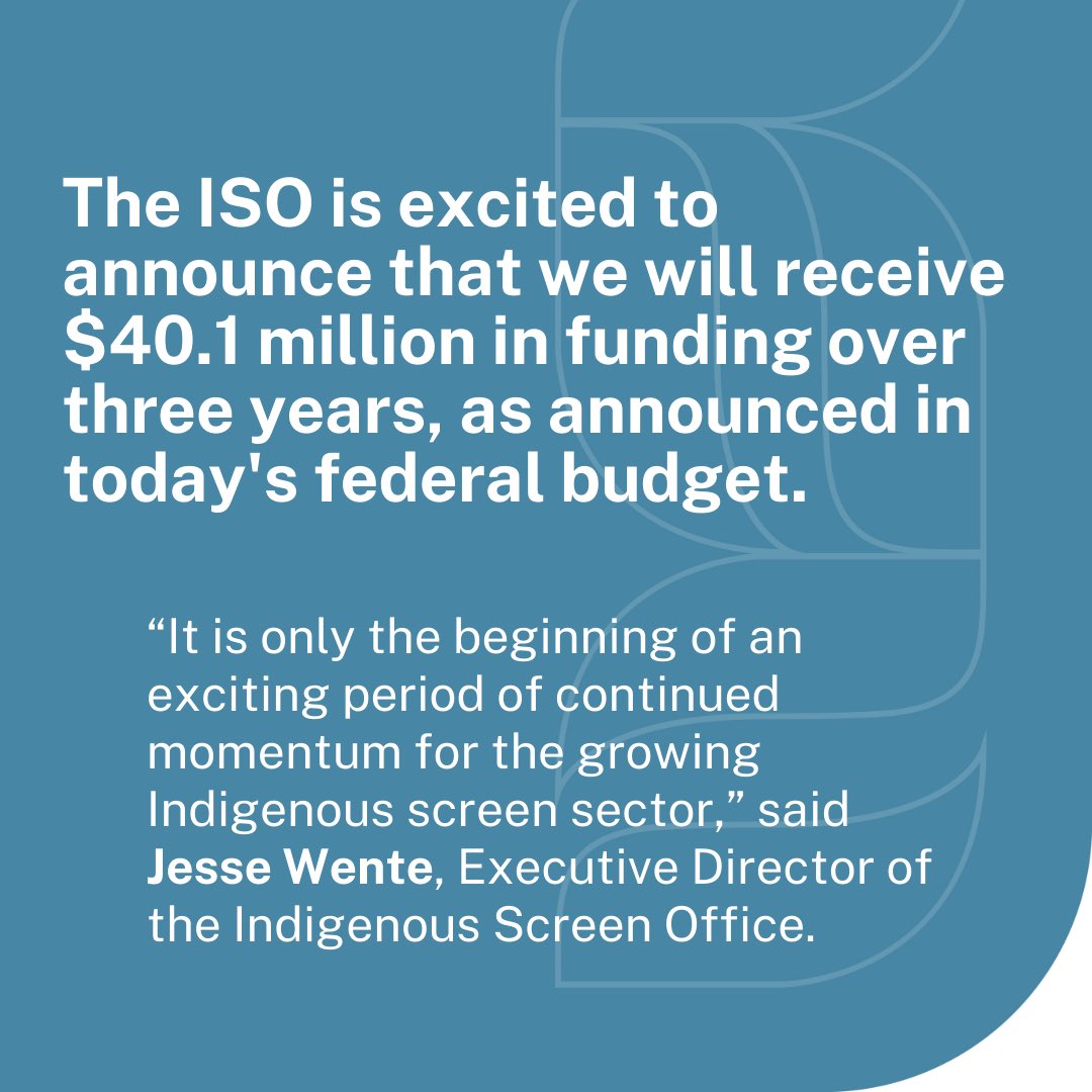 This is exciting for the continued growth of Indigenous media in Canada! #budget2021 #indigenousmedia