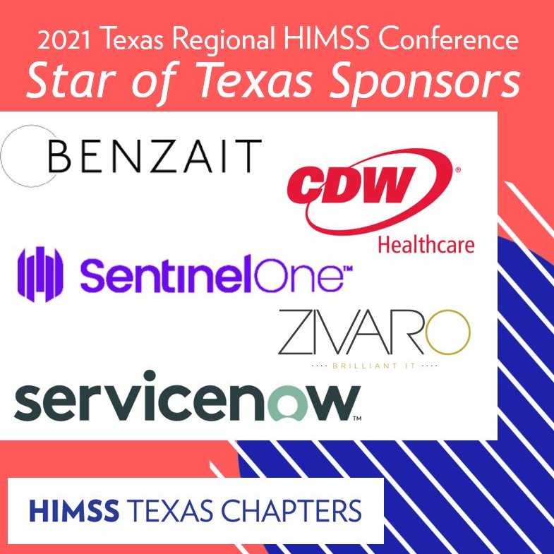 Texas Regional HIMSS (@texashimss) on Twitter photo Thank you to our top-level conference sponsors, Benzait, <a href="/CDW_Healthcare/">CDW Healthcare</a>, <a href="/Zivaro_/">Zivaro</a>, <a href="/SentinelOne/">SentinelOne</a> and @servicenow. We appreciate your partnership on this amazing upcoming event May 3-6! bit.ly/3ef4MWH Thank you to our top-level conference sponsors, Benzait, <a href="/CDW_Healthcare/">CDW Healthcare</a>, <a href="/Zivaro_/">Zivaro</a>, <a href="/SentinelOne/">SentinelOne</a> and @servicenow. We appreciate your partnership on this amazing upcoming event May 3-6! bit.ly/3ef4MWH