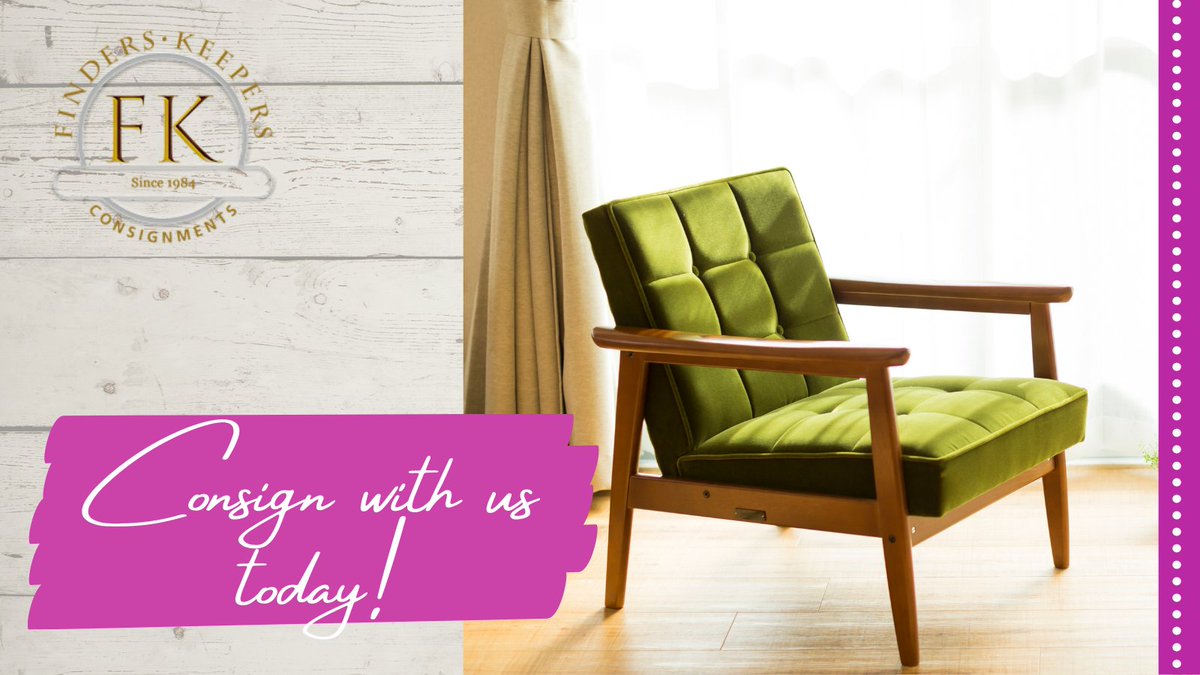 FKConsign's tweet image. Need Something Bigger? Consign Your Gently Used, Lightly Loved Furniture Today. We have Shoppers looking for all shapes and sizes of sofas, chairs, dining tables, desks, beds and more! - mailchi.mp/516f773863c8/n…