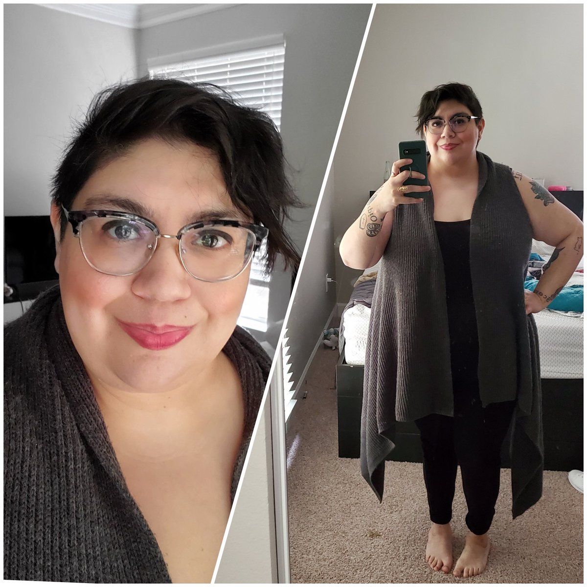cathy_360's tweet image. This bodysuit gets a lot of use, so I'm definitely contemplating getting a short one for the summer. It really celebrates my #eggshape, pairs well with all my fun toppers, and is comfy AF! What are your thoughts on bodysuits? #plussizefashion