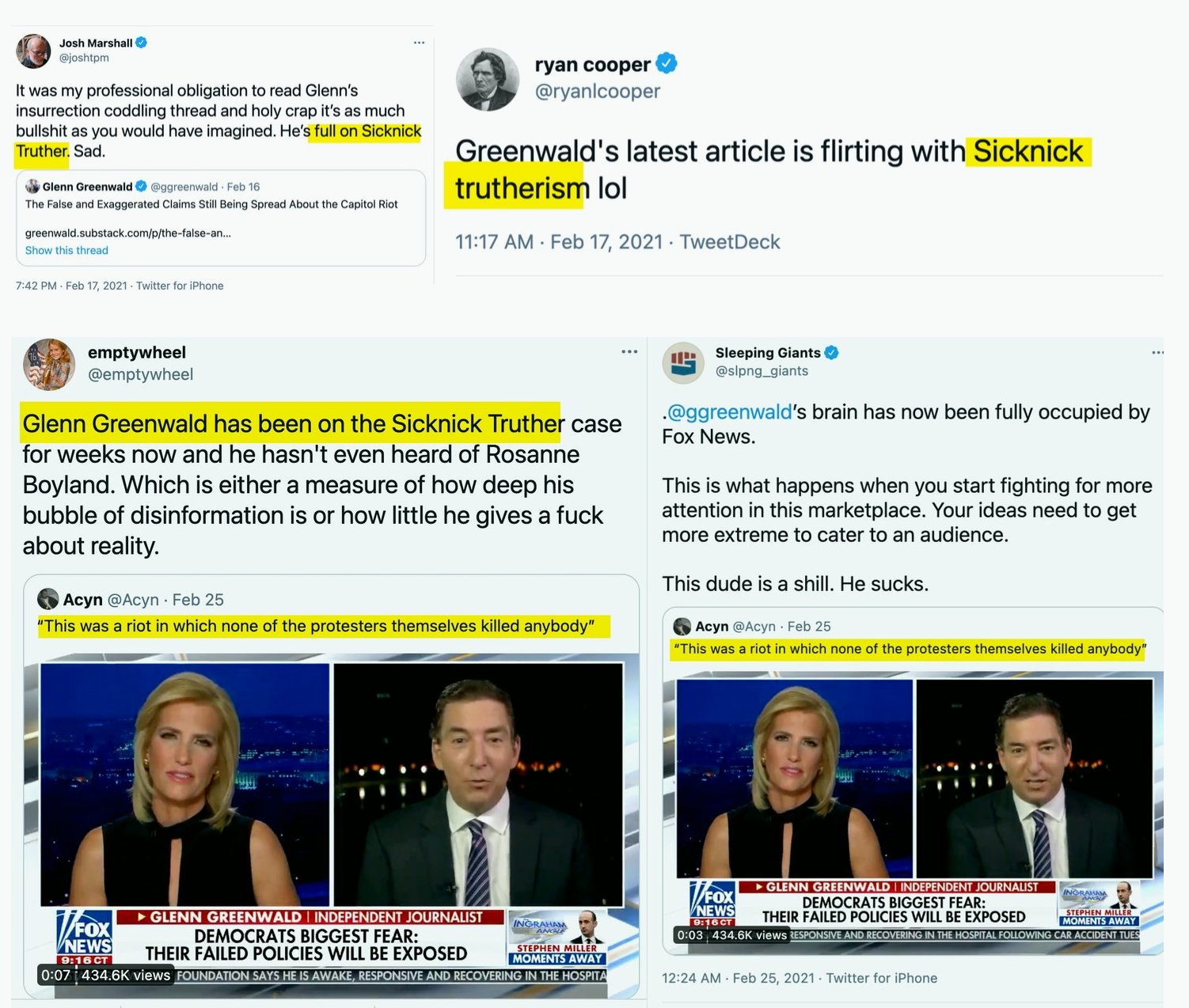 Glenn Greenwald on Twitter "As I detailed over and over when reporting