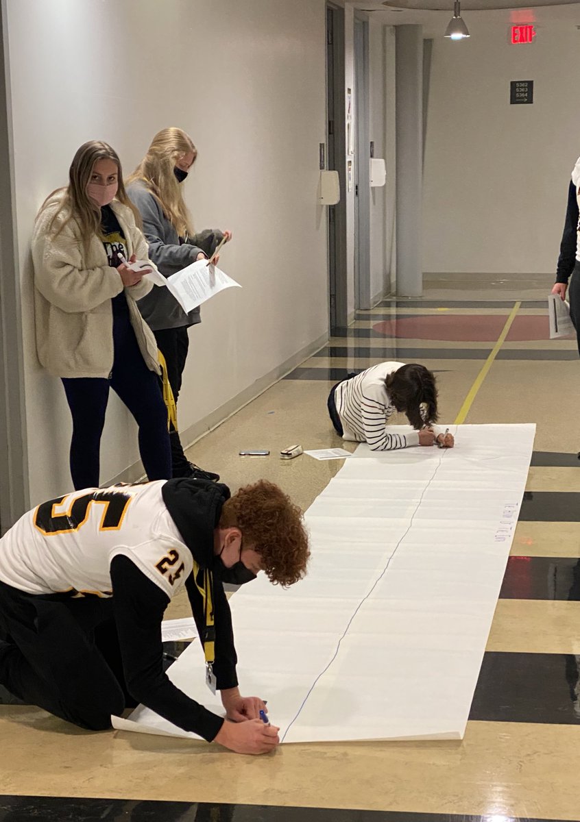 SukaloTracy's tweet image. Socially distant earth history timeline construction. #learningisdoing