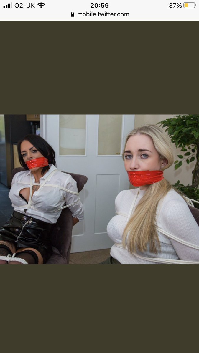 Cleavegagged on Twitter "The beautiful ArabellaJadeX Bound and Gagged