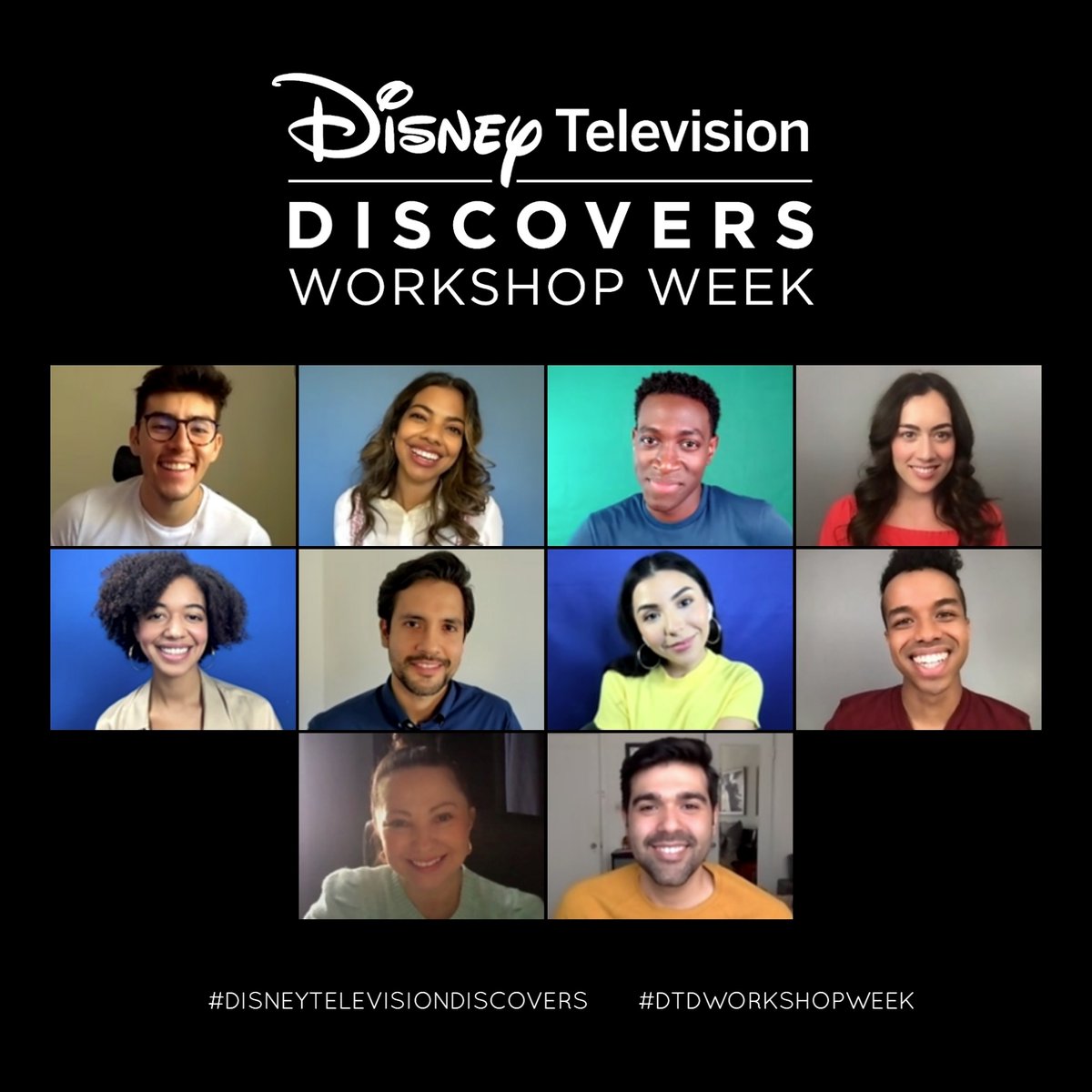 Our 2021 Disney Television Discovers: Workshop Week in Los Angeles continues with actors of Nosotros. Thanks for joining remotely! #DisneyTelevisionDiscovers #DTDWorkshopWeek