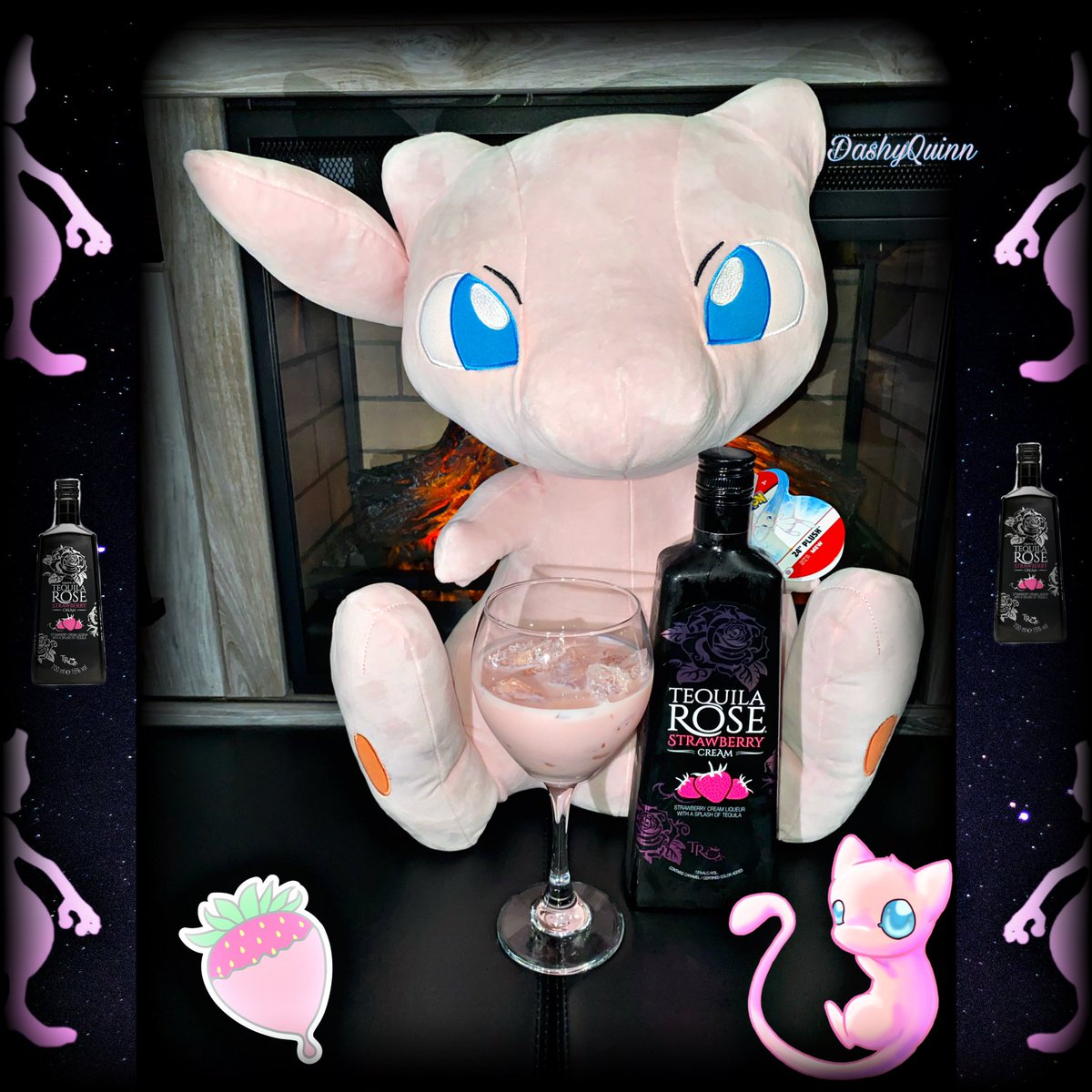Dashy_Love's tweet image. 𝒮𝑜𝑚𝑒 𝑡𝑒𝑞𝑢𝑖𝑙𝑎 𝑟𝑜𝑠𝑒 𝑤𝑖𝑡ℎ 𝑀𝑒𝑤. 𝒞ℎ𝑒𝑒𝑟𝑠 🥂💗
.
.
.
.
#toyplush #plushtoys #pokemon #mewtwo #mew #cheers #tequilarose #dayoff