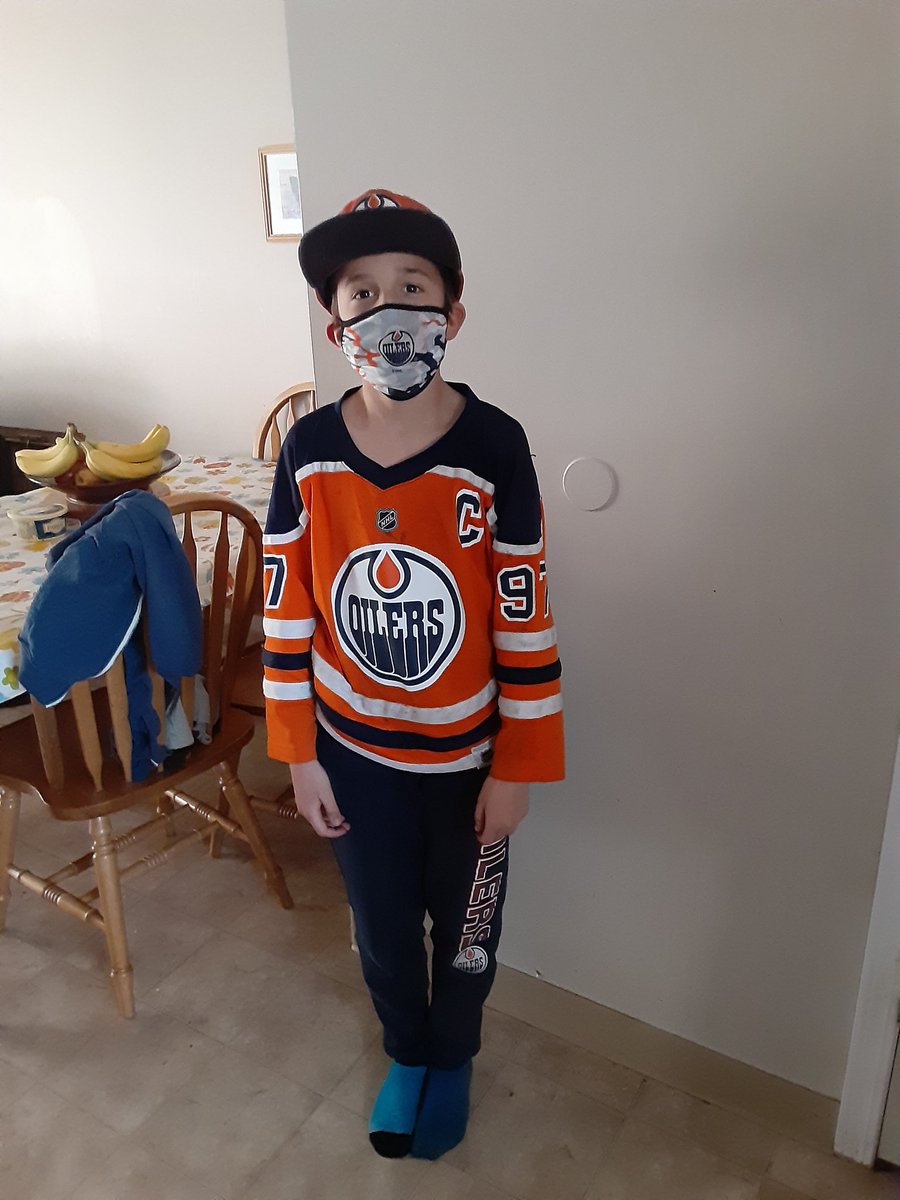 This lil man is going t
o be happy in the morning when I tell him that  <a href="/EdmontonOilers/">Edmonton Oilers</a> came from behind to win