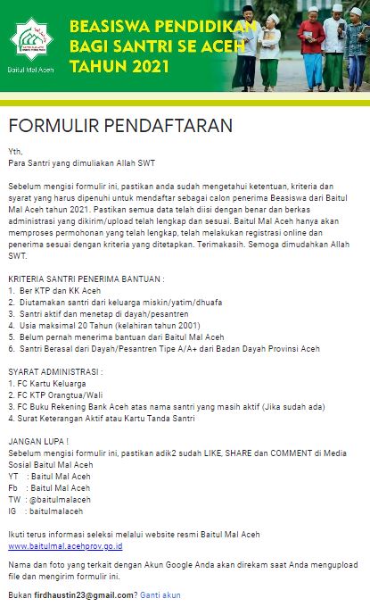 
Tampilan saat membuka link pendaftaran 