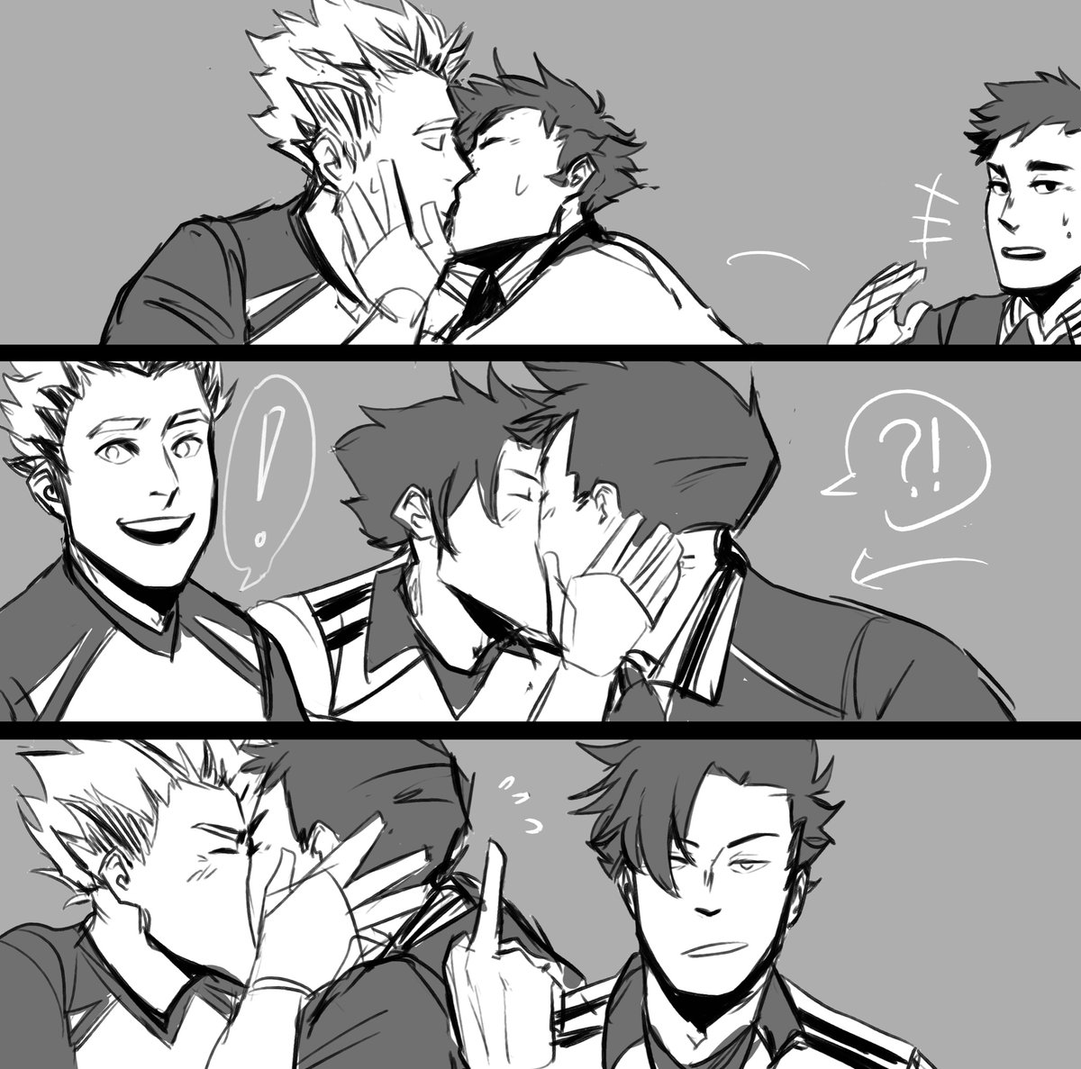 based on that one meme... i spent two hours on this what am i doing #bokutokoutarou #kurootetsurou #daichisawamura #bokurodai 